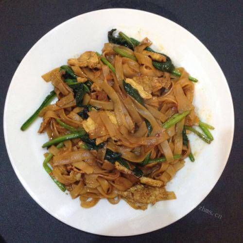 美味的炒河粉