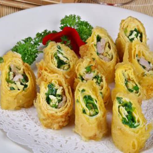 好吃的豆腐皮春卷