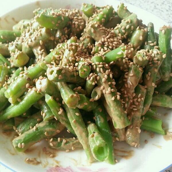 家常菜麻酱豆角