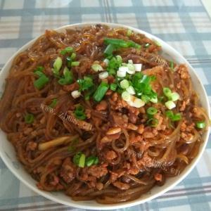 美味蚂蚁上树（肉末粉条）