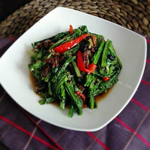 豆豉鲮鱼油麦菜