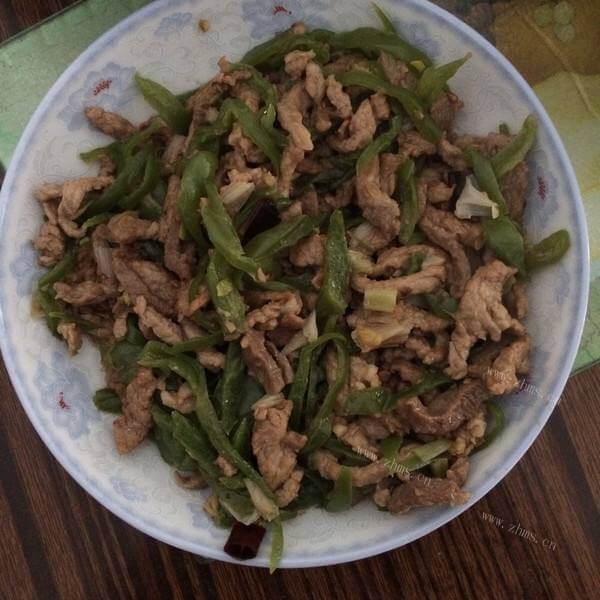 美味青椒炒肉丝