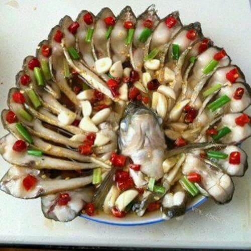 美味金玉满堂开屏鱼
