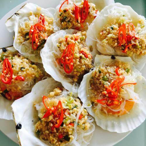 蒜蓉粉丝蒸扇贝