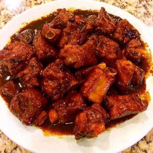 家常菜红烧排骨