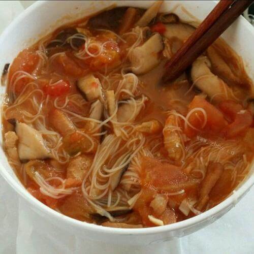 美味的茄汁面