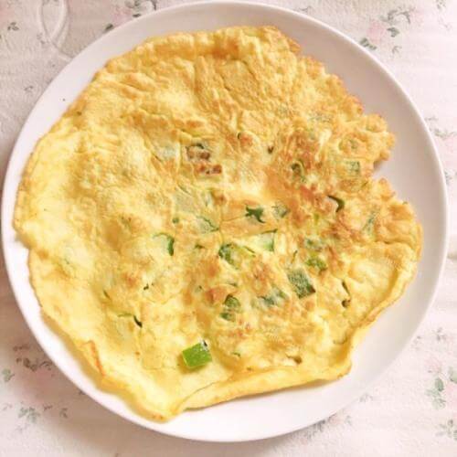 自己做的青椒鸡蛋饼