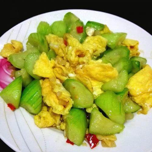 家常菜丝瓜炒蛋