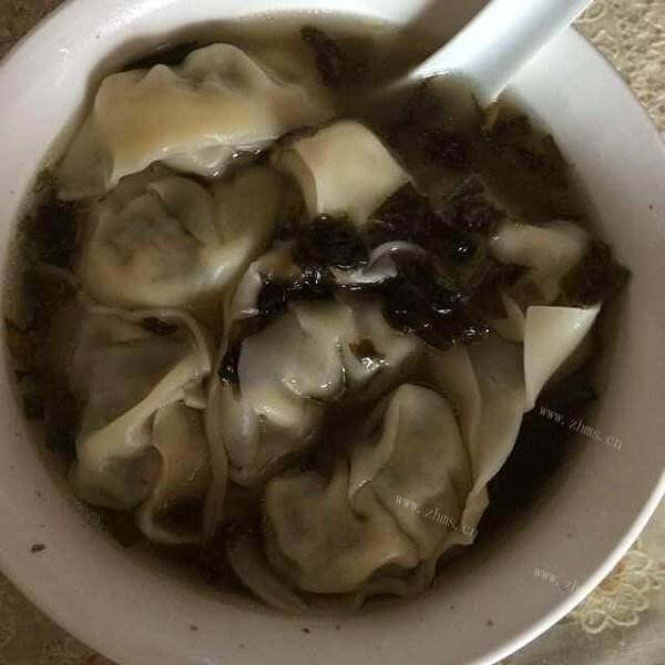 紫菜汤馄饨馅的做法