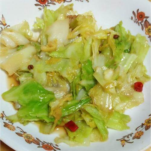 爆炒圆白菜