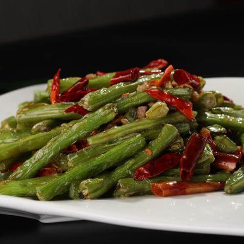 家常菜干煸四季豆
