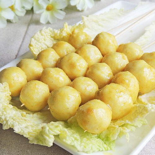 美味咖喱鱼丸