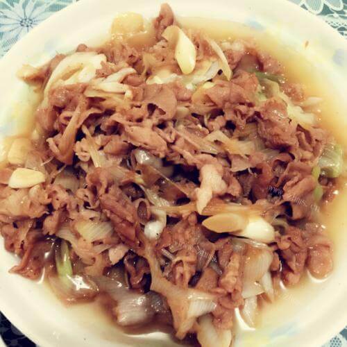 好吃的葱爆羊肉