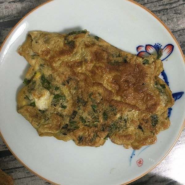 香椿芽炒鸡蛋煎饼