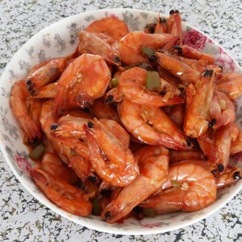 美味的油焖大虾