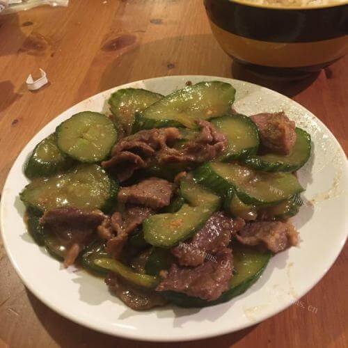 牛肉炒青瓜