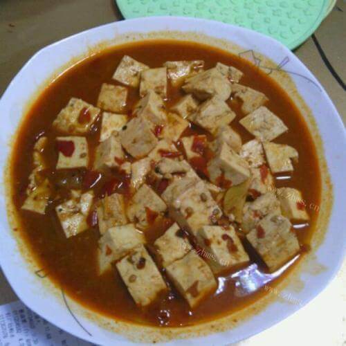 微波麻辣豆腐-5分钟快手菜