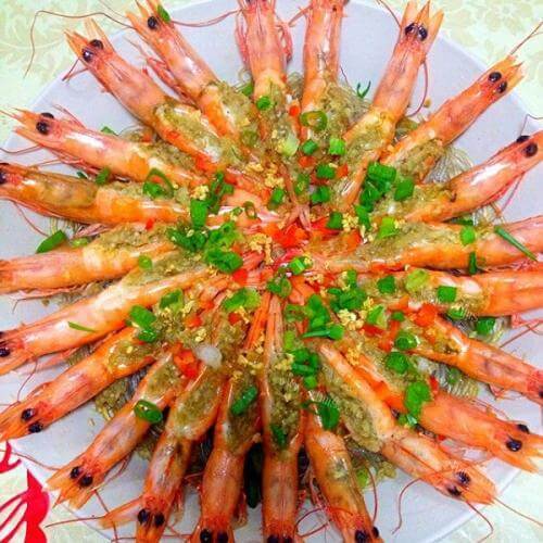 美味的蒜蓉虾