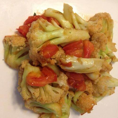 美味番茄菜花