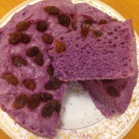 营养丰富的紫薯发糕