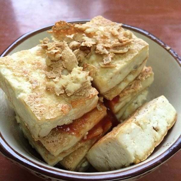 家常菜黄金豆腐