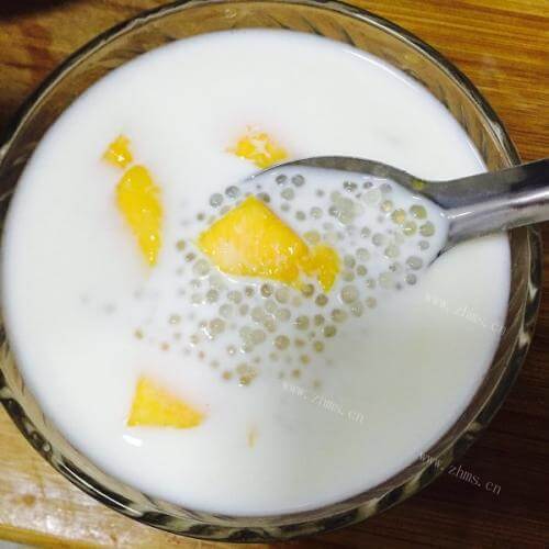 自制椰汁西米露