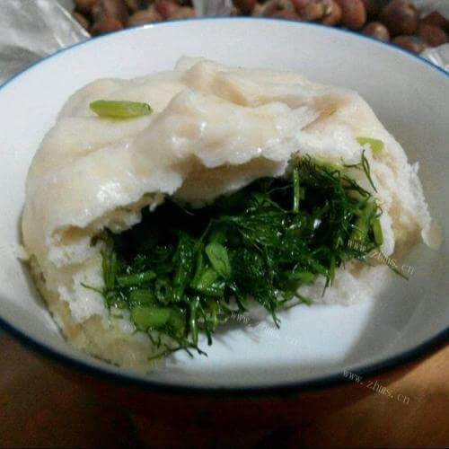 美味的茴香苗包子