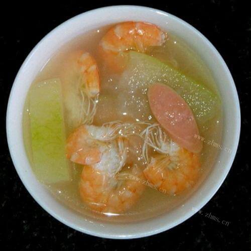 口感极佳的虾仁冬瓜汤