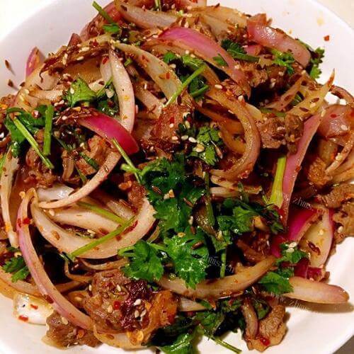 花色孜然羊肉