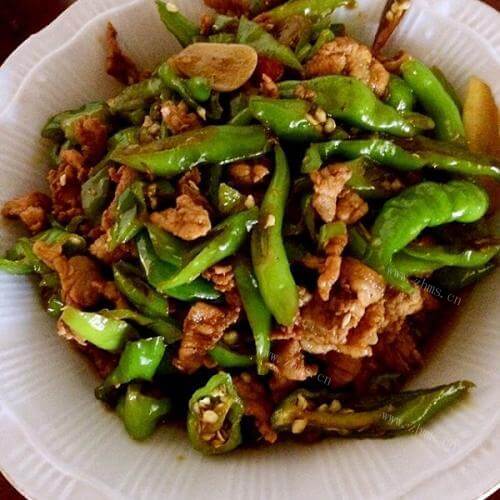 美味青椒炒肉丝
