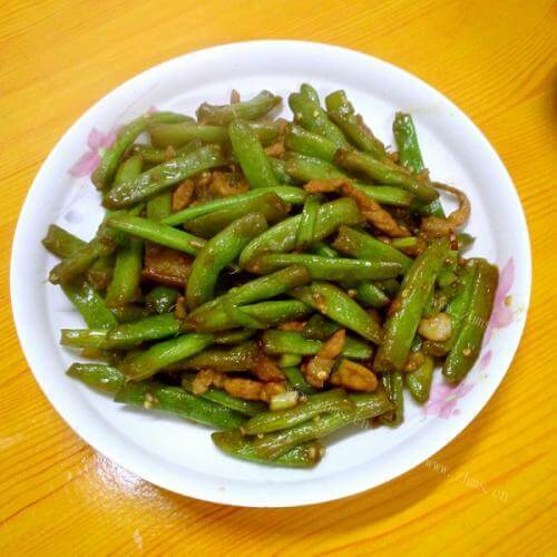 迷人的清炒四季豆