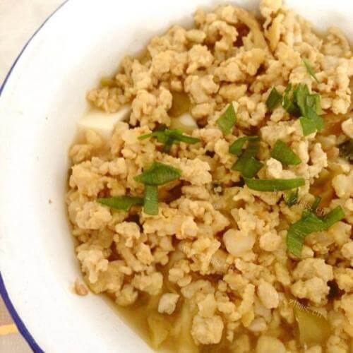 家常菜肉末豆腐
