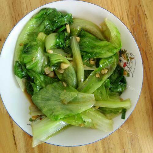 家常菜蒜蓉生菜