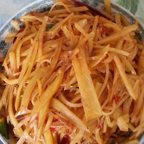 家常菜酸辣土豆丝