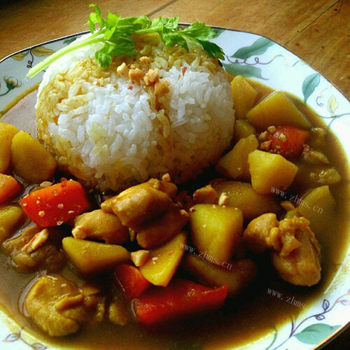 堂妈教你咖喱鸡肉饭的做法