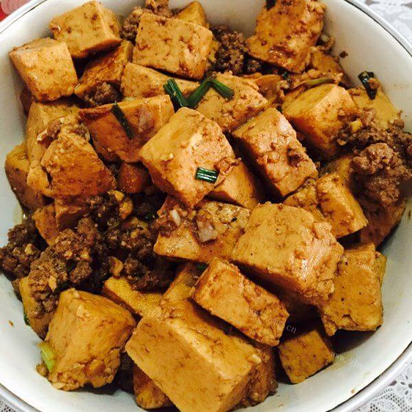 家常菜肉末烧豆腐
