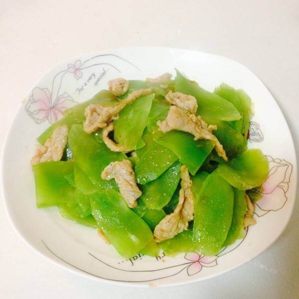 自制莴笋肉片