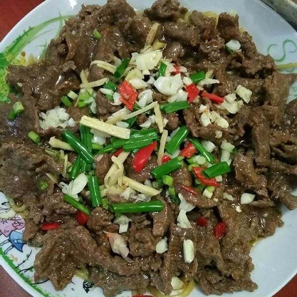 好吃的白灼牛肉