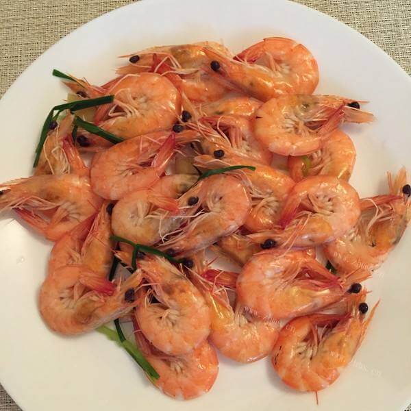 椒盐蒜蓉白灼基围虾