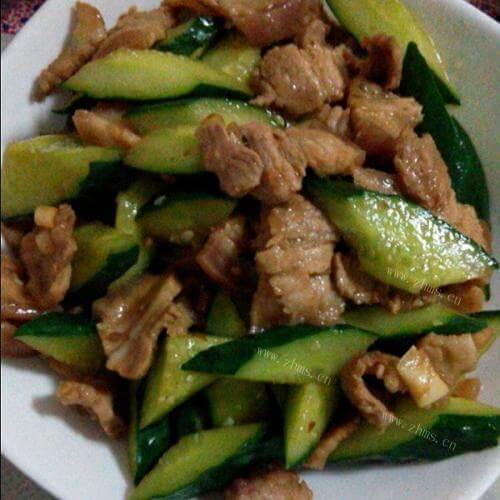 新鲜黄瓜炒肉片