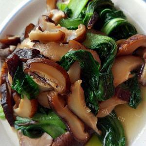 美味双味香菇炒青菜