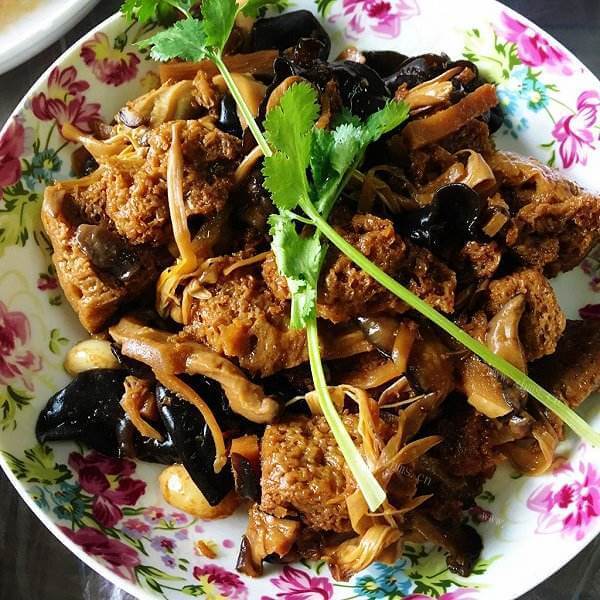 美味的四喜烤麸