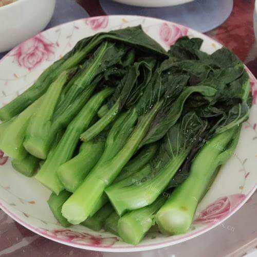 家常菜盐水菜心