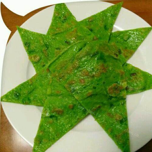 自制菠菜鸡蛋饼