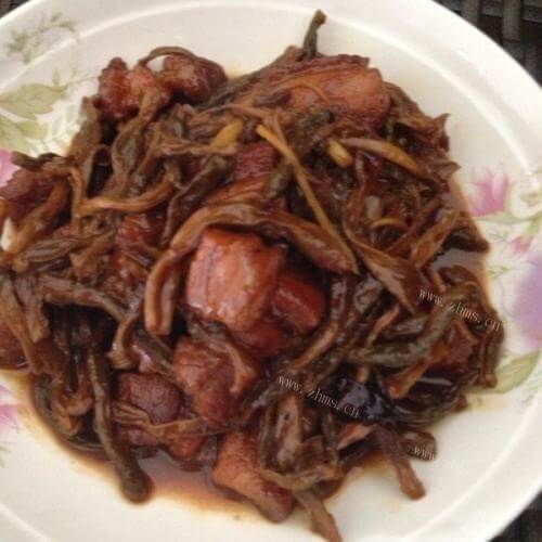 好吃的干豆角烧肉