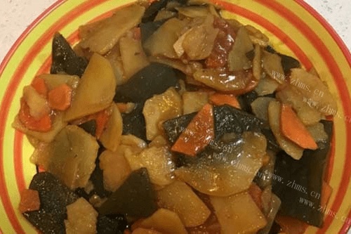 红烧土豆片海带的做法
