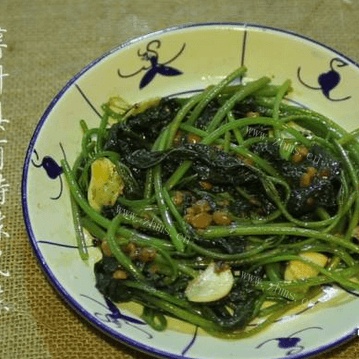豆酱清炒番薯叶