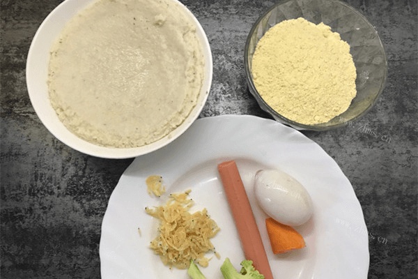 传统小食黄豆面玉米饼做法图解1)