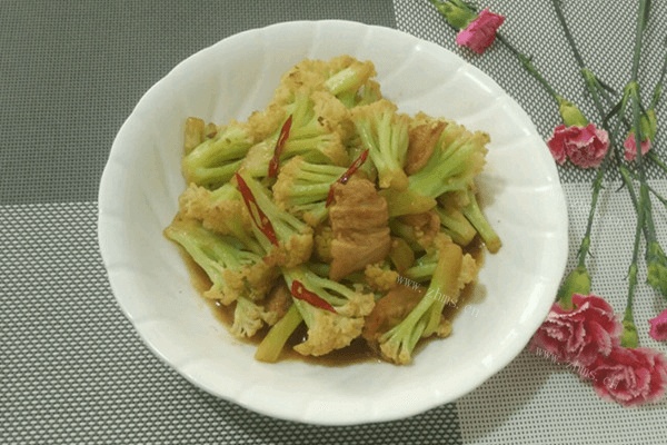 干煸菜花做法图解6)