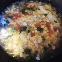 豆腐西红柿鸡蛋疙瘩汤的做法图解六